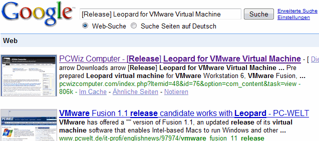 mac os x leopard image for vmware